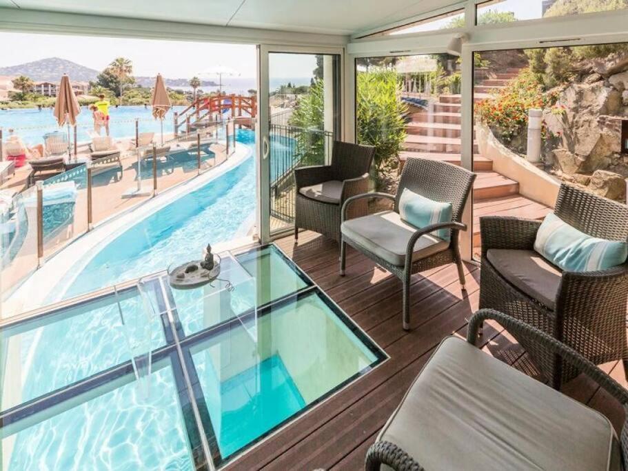 Dans Un Cadre D'Exception, Vue Mer Panoramique A Agay Cote D'Azur, Village Vacances Cap Esterel, T2 Avec Jardin, Golf, Climatisation, Wifi, 5 Piscines Saint-Raphaël Dış mekan fotoğraf