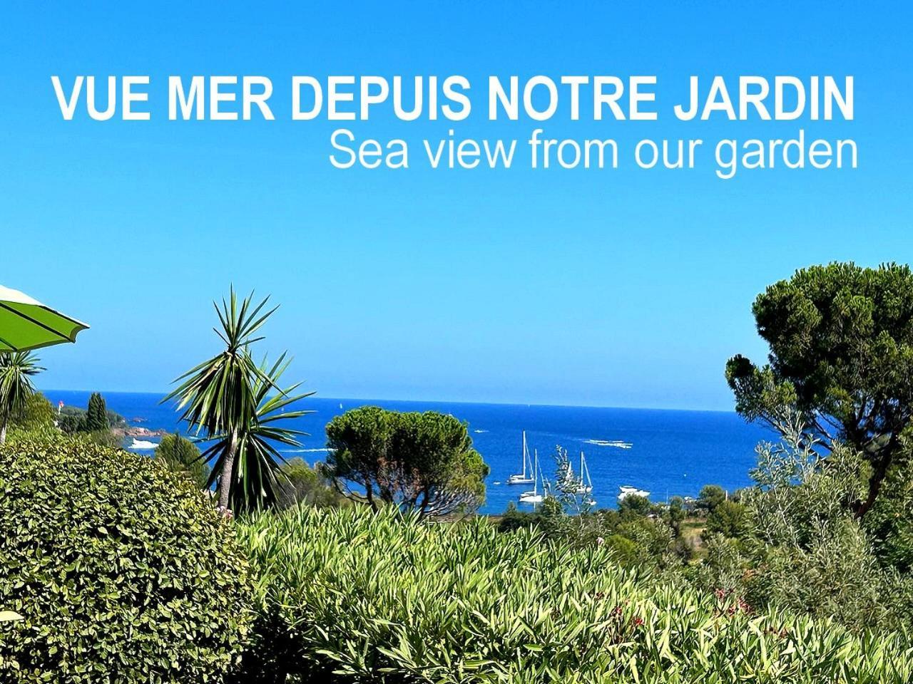 Dans Un Cadre D'Exception, Vue Mer Panoramique A Agay Cote D'Azur, Village Vacances Cap Esterel, T2 Avec Jardin, Golf, Climatisation, Wifi, 5 Piscines Saint-Raphaël Dış mekan fotoğraf