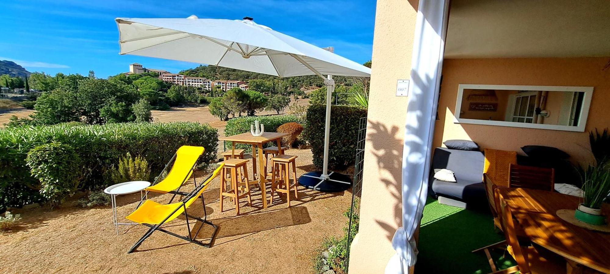 Dans Un Cadre D'Exception, Vue Mer Panoramique A Agay Cote D'Azur, Village Vacances Cap Esterel, T2 Avec Jardin, Golf, Climatisation, Wifi, 5 Piscines Saint-Raphaël Dış mekan fotoğraf