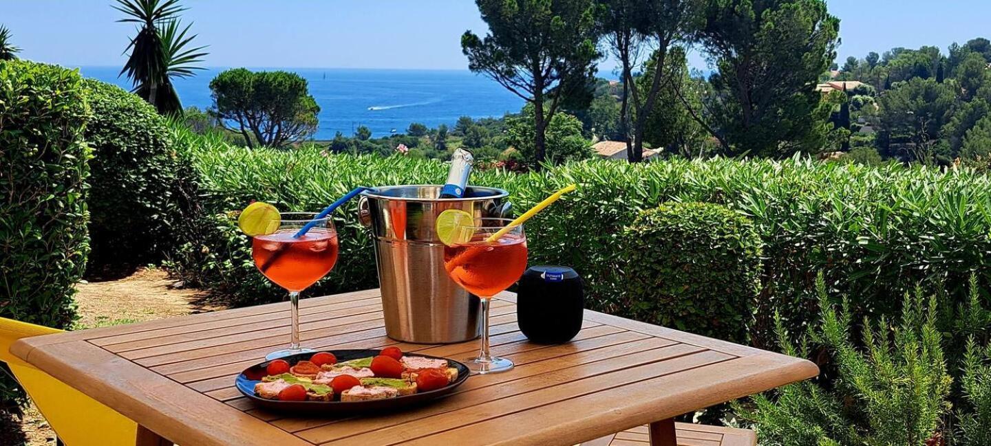 Dans Un Cadre D'Exception, Vue Mer Panoramique A Agay Cote D'Azur, Village Vacances Cap Esterel, T2 Avec Jardin, Golf, Climatisation, Wifi, 5 Piscines Saint-Raphaël Dış mekan fotoğraf